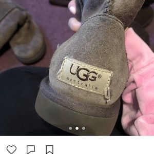 Brown tall uggs size 7 worn once